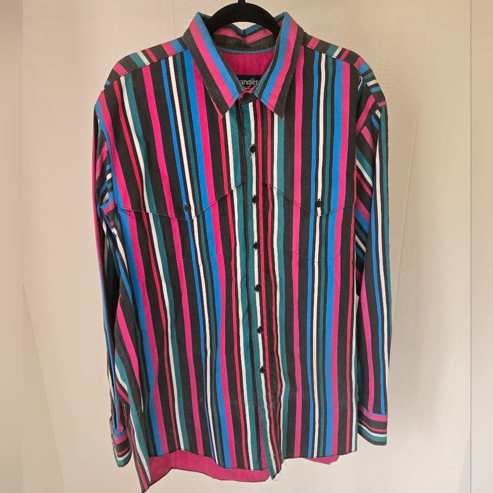 Vintage Wrangler Men's 90's Western Inspired Brushpopper